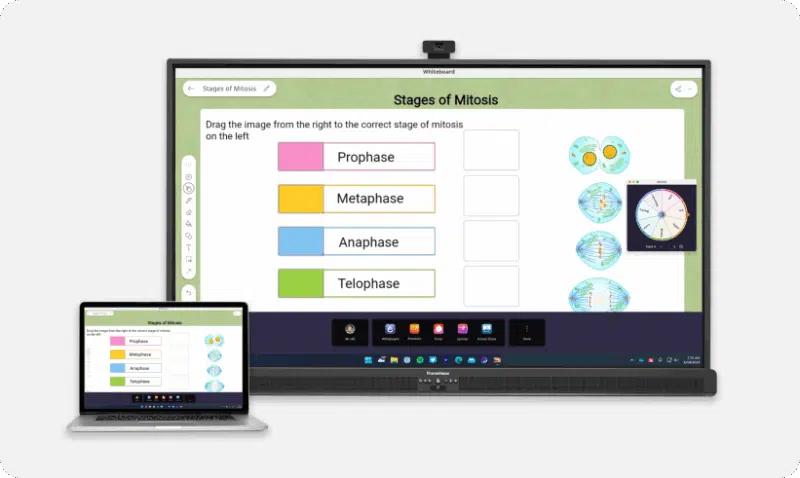 Promethean 86" ActivPanel 10 Premium Interactive Display + vægophæng + 5 Mt. Vivolink Pro USB-C kabel - Billede 2
