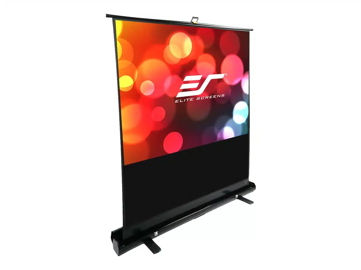 ELITE SCREENS F100NWH ez Cinema H:125CM X B:222CM 16:9 Floor Stand Telescoping Pull Up - Billede 4
