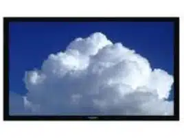 Grandview Large-Flat 16:9 Fixed Screen w/203,7x114,5cm View area,  White fabric & 8cm Alu Frame