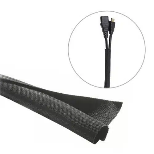 Vivolink Flexible cable sock ø10mm  black 25 meter roll .