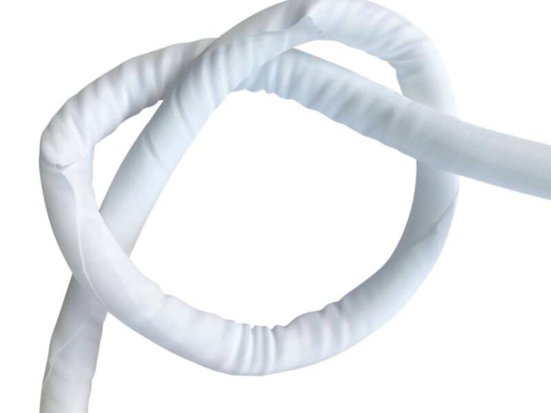 Vivolink Flexible cable sock ø10mm  white 25 meter roll .