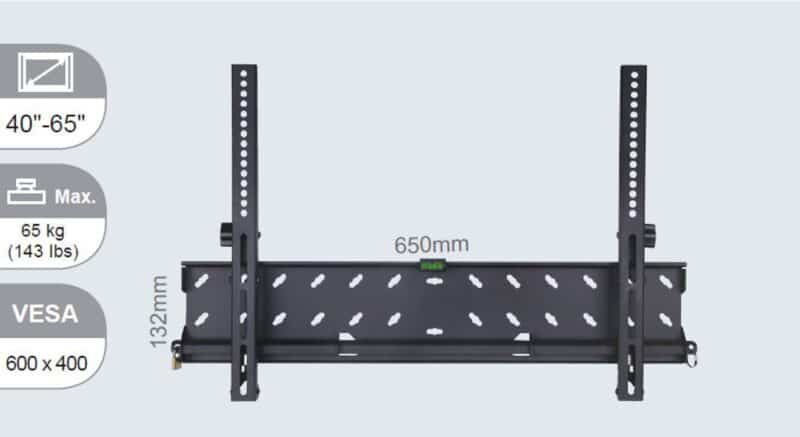 Vivolink Wall mount large tilt up to  VESA 600x400 .