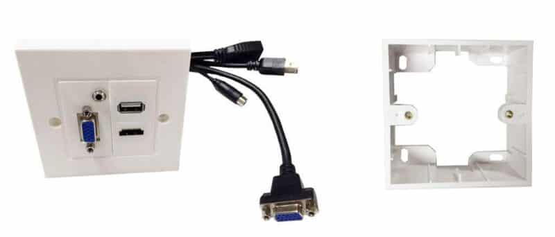 Vivolink Wall Box HDMi + USB + VGA .