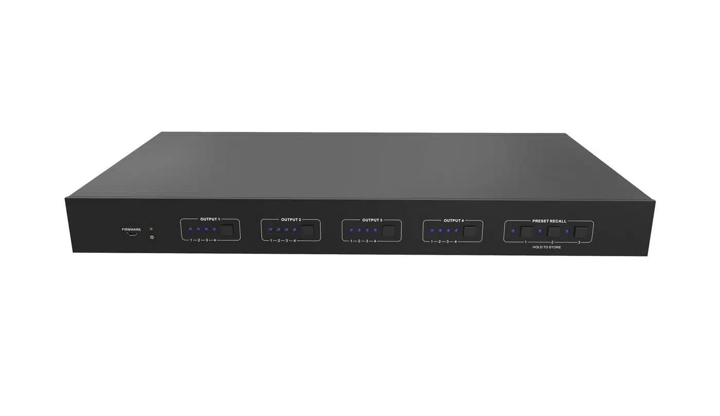 Vivolink Matrix switcher 4x4 w/ 1 HDMI  + 3 HDBaseT out .