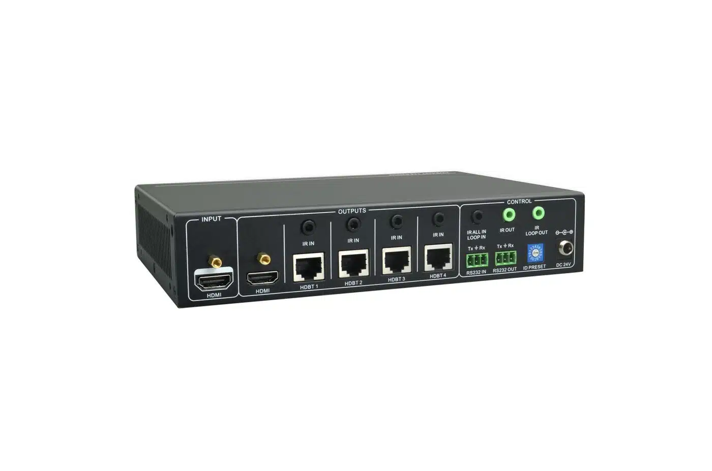 Vivolink HDBT splitter 1x4 with loop .