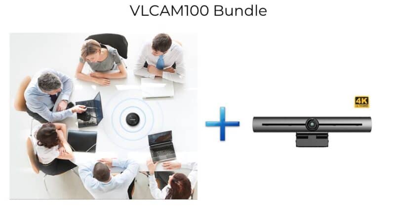 Vivolink 4K Video Conference Camera w.  Built-In Microphone and the  Speakerphone VLSP20 .