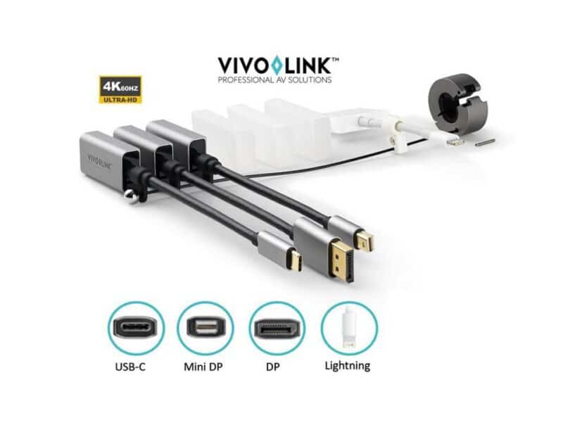 Vivolink Pro Adapter Ring USB-C,  DisplayPort, Mini  DisplayPort, Lightning .