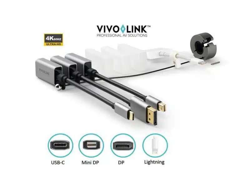 Vivolink Pro Adapter Ring USB-C,  DisplayPort, Mini  DisplayPort, Lightning .