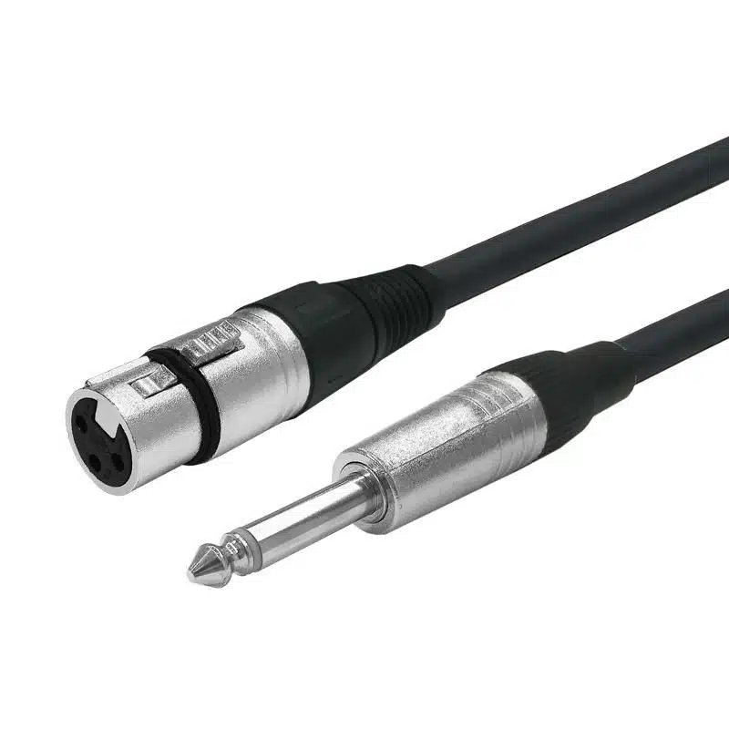 Vivolink XLR F to Mono Jack 6.35mm,  Cable 6 meter