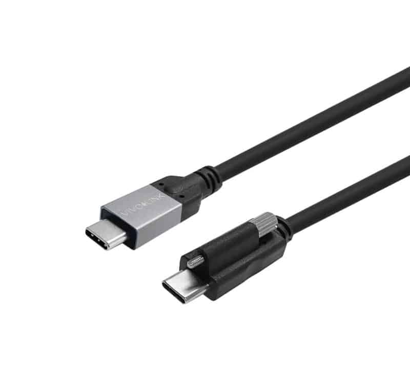 Vivolink USB-C Screw to USB-C Cable 4m  Supports Certified for  Business