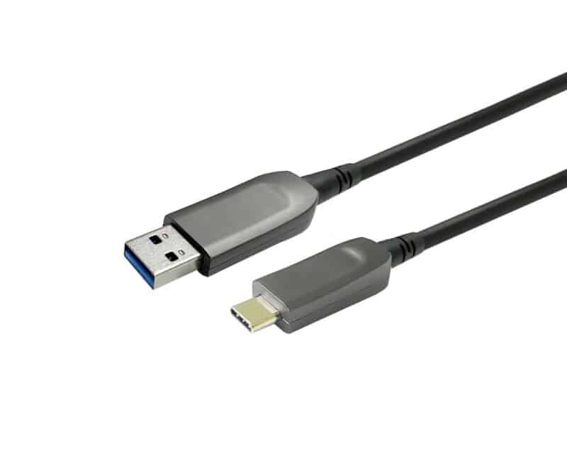 Vivolink USB-A to USB-C M/M Optic  Fiber Cable 25m