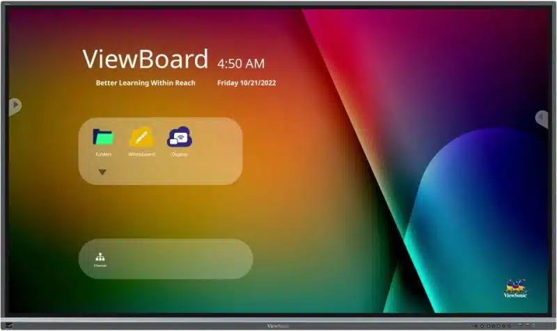 ViewSonic IFP6550-5F - 4K 65"  Interactive Touch