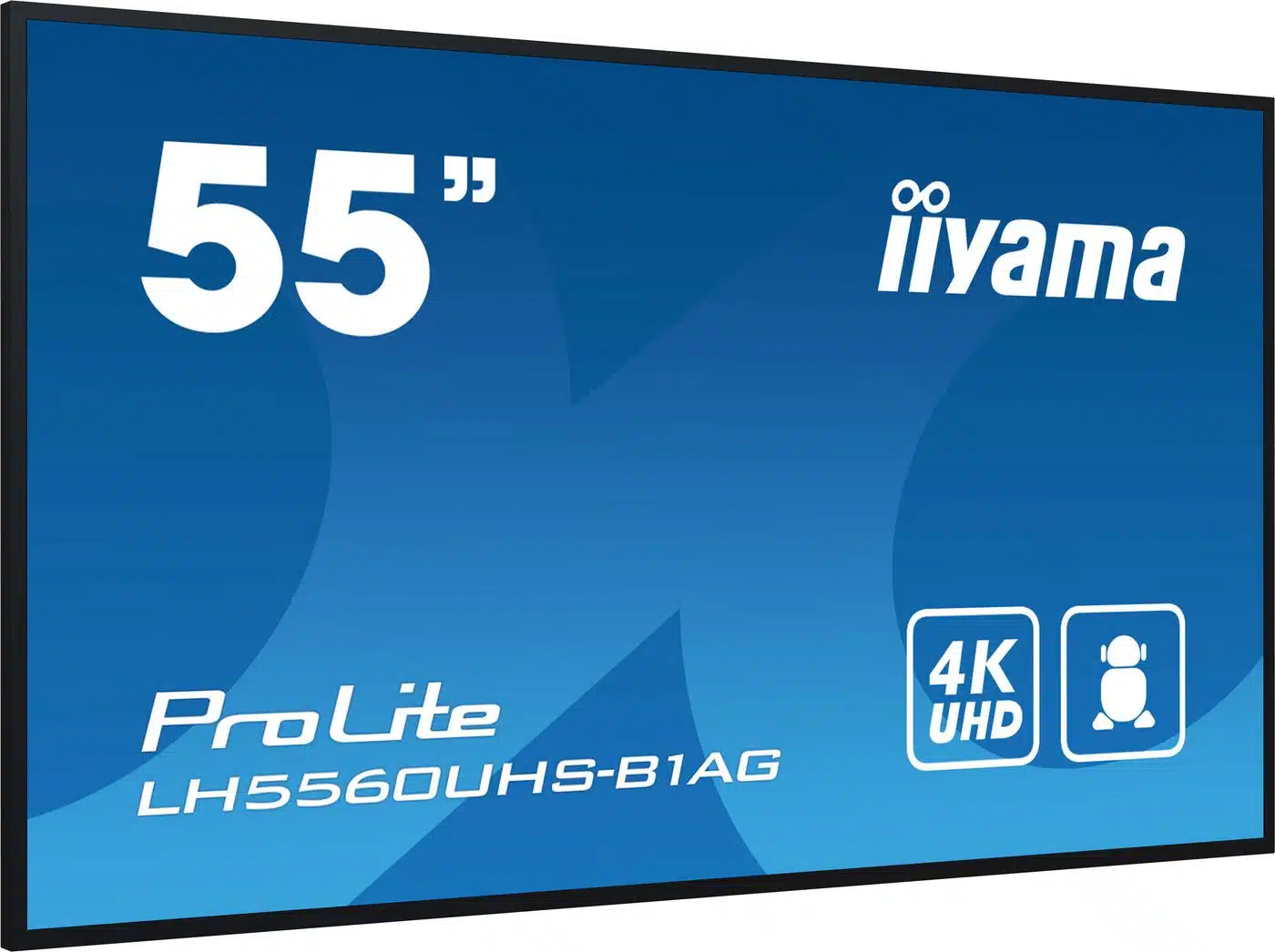 iiyama 55" 3840x2160, UHD VA panel,  Haze 25% 500cd/m², Landscape  and Portrait