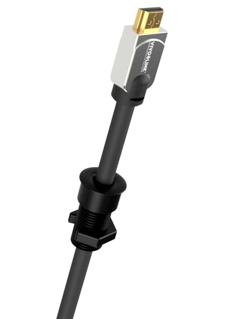 Vivolink Solution for cables through  desk 35mm black