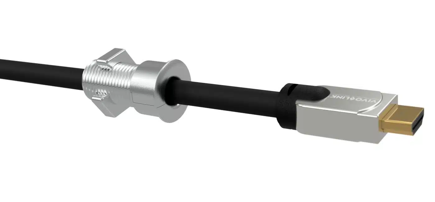 Vivolink Solution for cables through  desks aluminium large up to  55mm