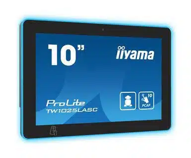 iiyama 10.1" PCAP 10pt touch screen  with Android, Power over  Ethernet Technology, NFC/RFID reader and a RGB LED bar around the screen