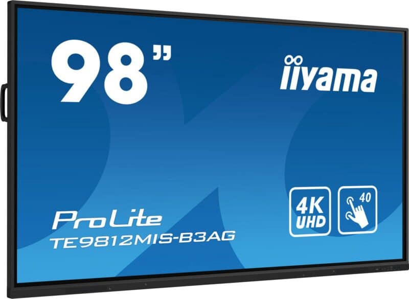 iiyama 98" iiWare10 , Android 11,  8/64GB, 40-Points PureTouch  IR with zero bonding, 3840x2160, UHD IPS panel