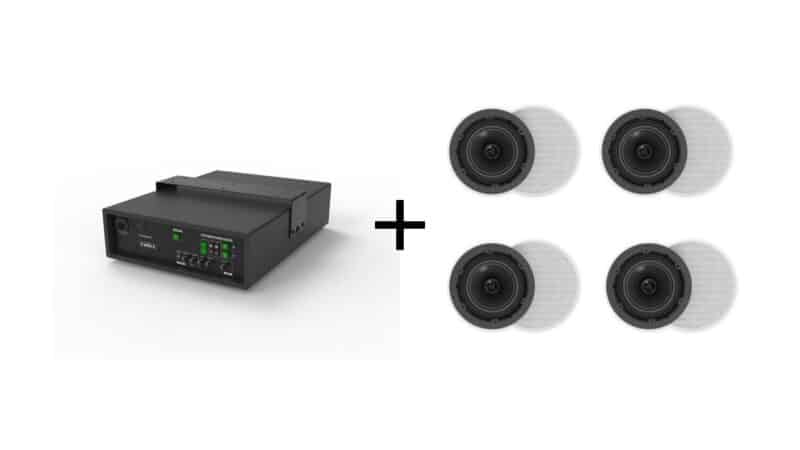 Vivolink Audiopack Subwoofer 8" 50W +  4 x ceiling speakers