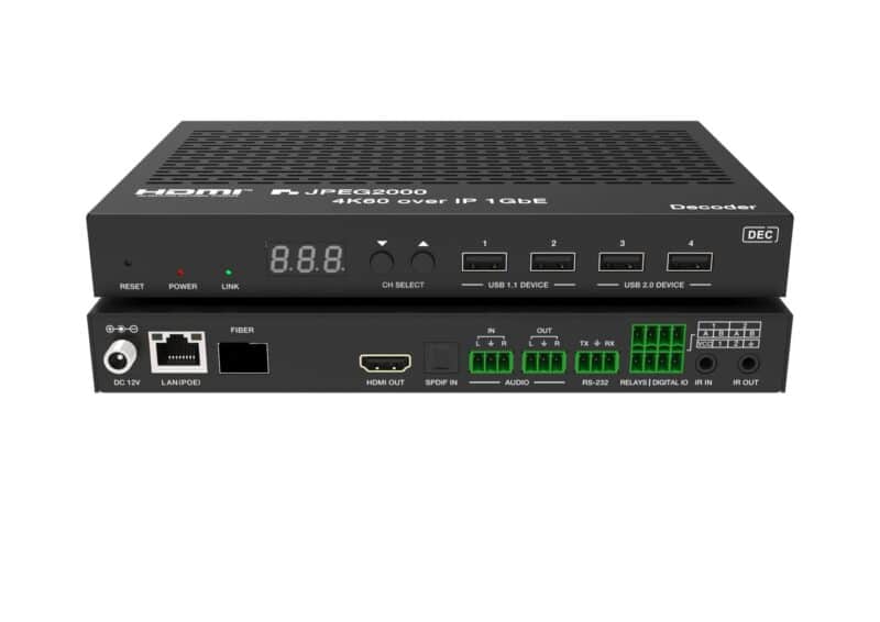 Vivolink AV over IP 4K60Hz JPEG2000  Videowall / Matrix - Decoder