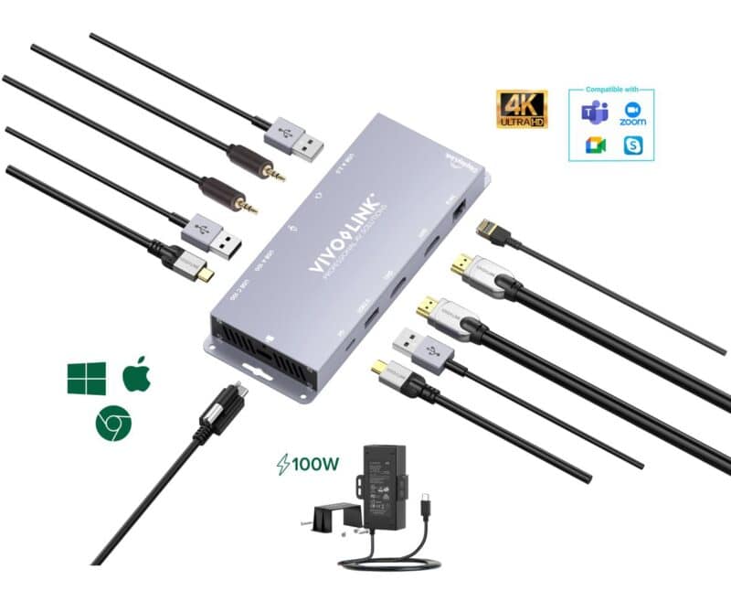Vivolink USB-C HUB for conference  system (Dual HDMI)