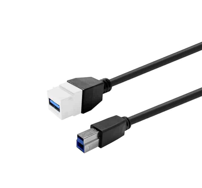 Vivolink Keystone White USB3.0  A-Female to USB3.0 B-Male