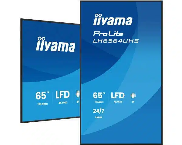 iiyama 65" LFD, 3840x2160, Portrait,  24/7, Android, AG