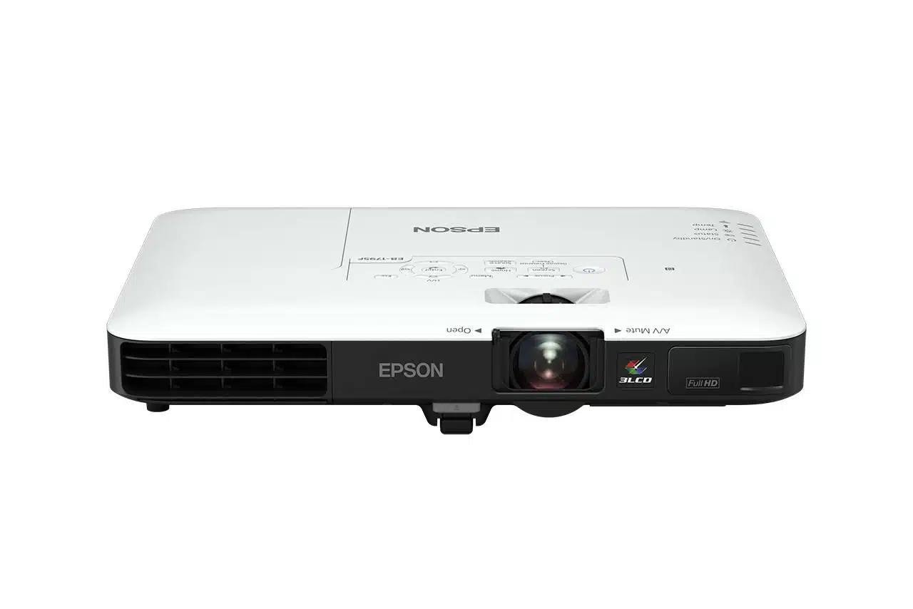 Epson EB-1795F Projector - 1080p Ultra Mobile w/3200AL, 1.04-1.26 Throw Ratio, Miracast, NFC, HDMI & Wi-Fi (802.11b/g/n)