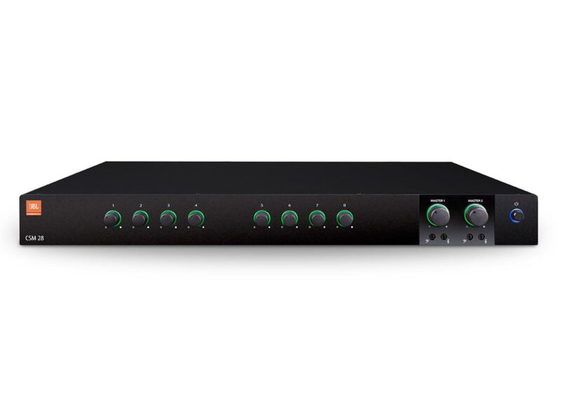 JBL CSM28 | 8 mic/ line. VOX, inkl. rack kit, 2 zoner