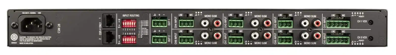 JBL CSM28 | 8 mic/ line. VOX, inkl. rack kit, 2 zoner - Billede 2