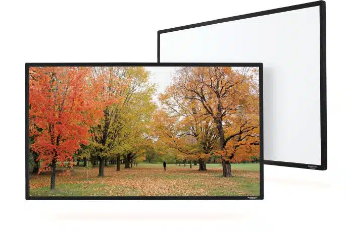 Grandview Edge 16:9 Ultra HD 4K Screen 120" w/2656x1494mm View area, WB7 PS White fabric & Fixed frame