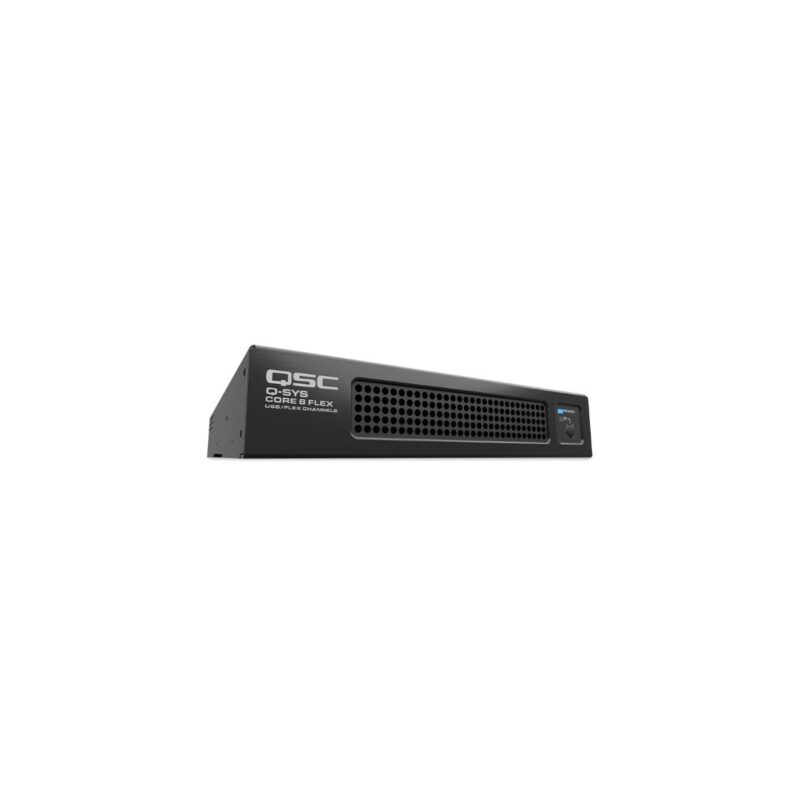 Q-SYS CORE-8FLEX - Q-SYS Core w. 64x64i/o, 8 flex, 8 gpio, 8 AEC, 8x8