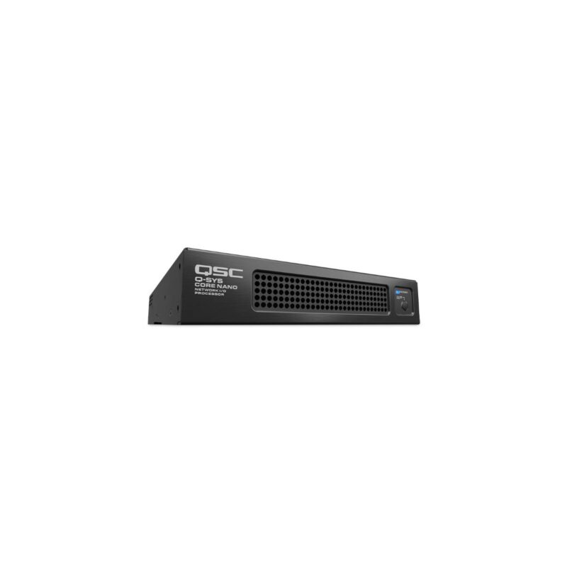 Q-SYS CORE-NANO - Q-SYS Core w. 64x64i/o, 8x AEC, 8x8 Dante