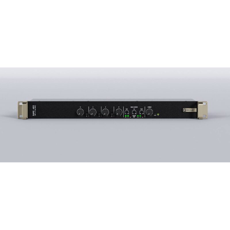 Ecler SAMI402 - 4ch stereo Installationsmixer, 3 EQ