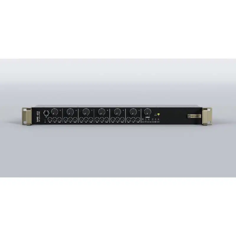 Ecler SAMI612 - 6 Ch stereo installationsmixer, 6x2, 3-band EQ